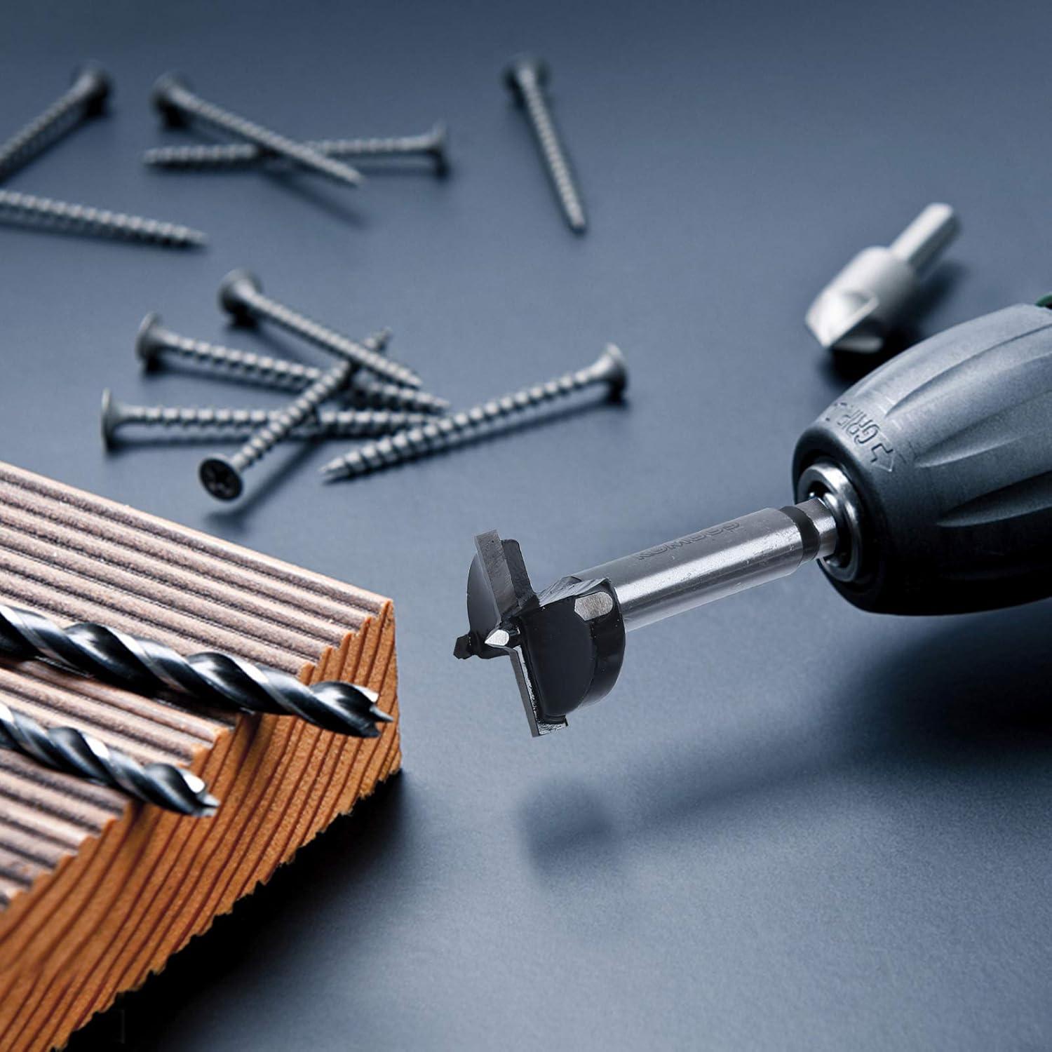 Juego de 14 Brocas Forstner Kowood C2 Carburo para Madera