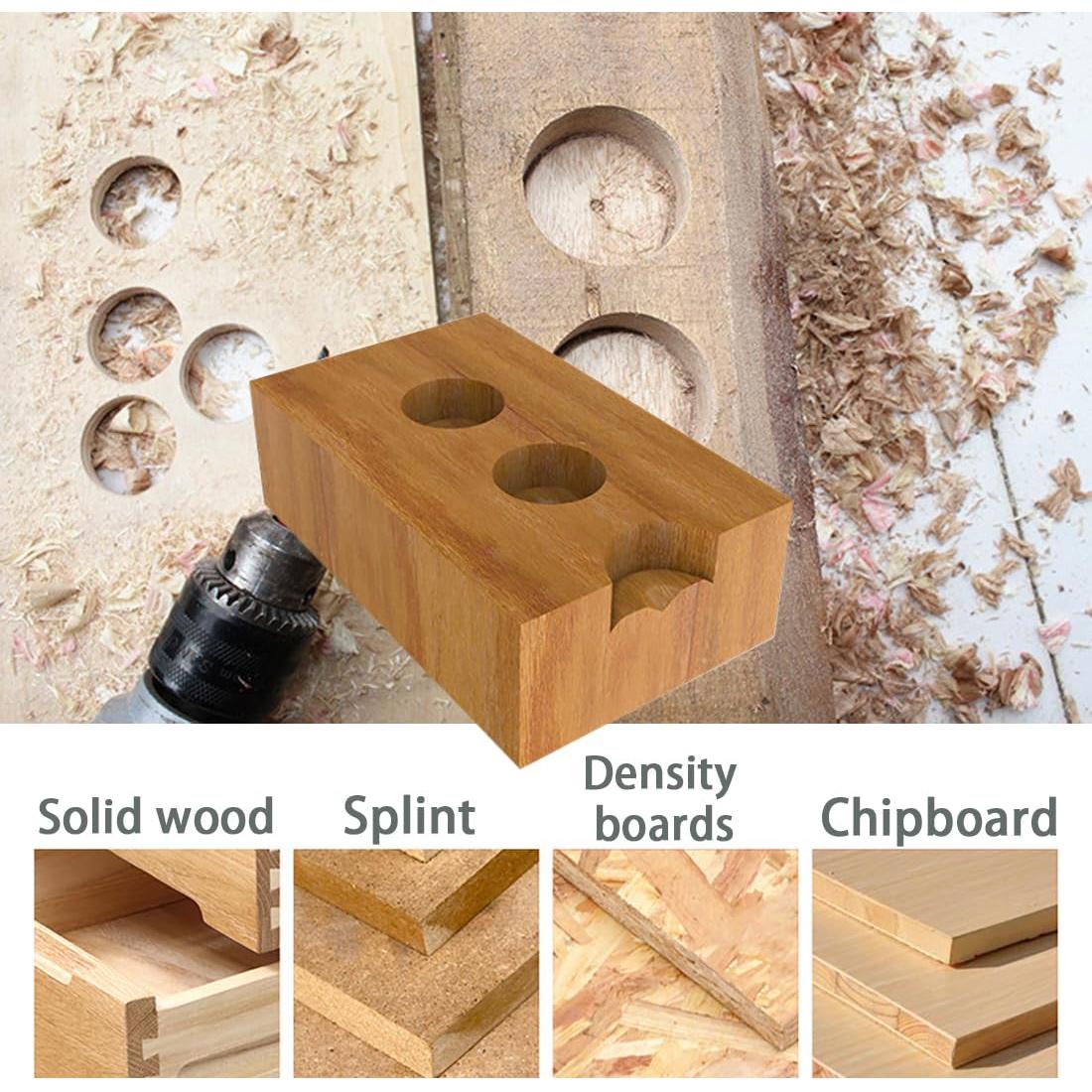 Juego de 10 Brocas Forstner BeQell para Madera Dura 16-55mm