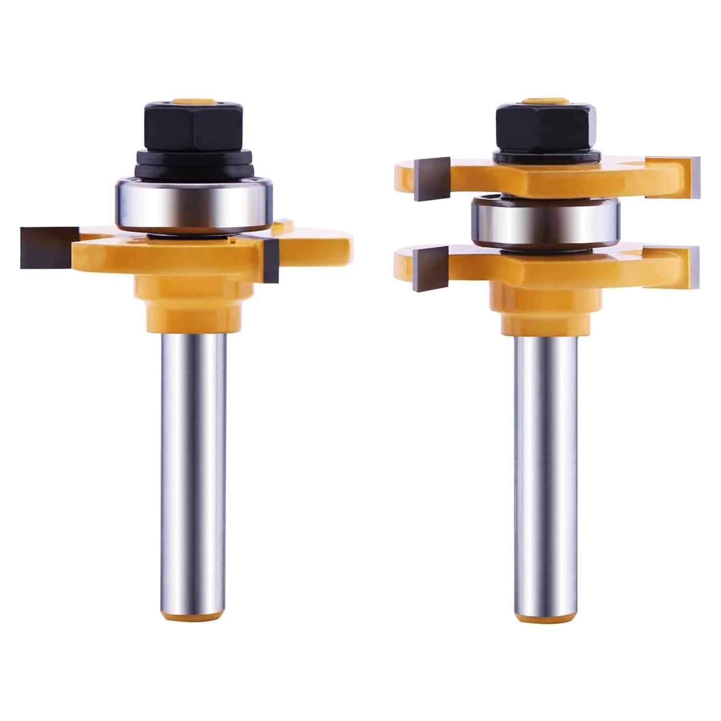 Juego de Brocas de Encastre y Ranura 2 Piezas LU&MN