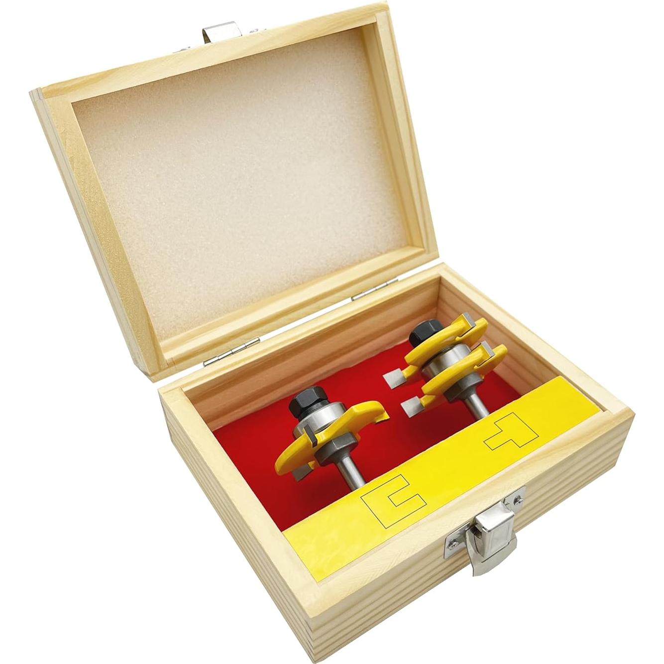 Juego de Brocas de Encastre y Ranura 2 Piezas LU&MN