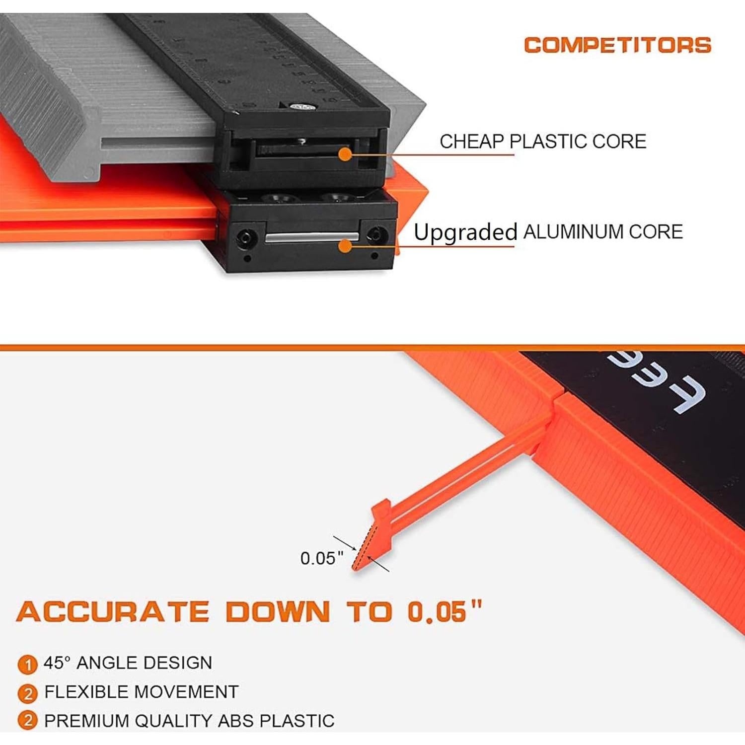 Duplicador de Contornos Feeke 12+5 Pulgadas con Bloqueo