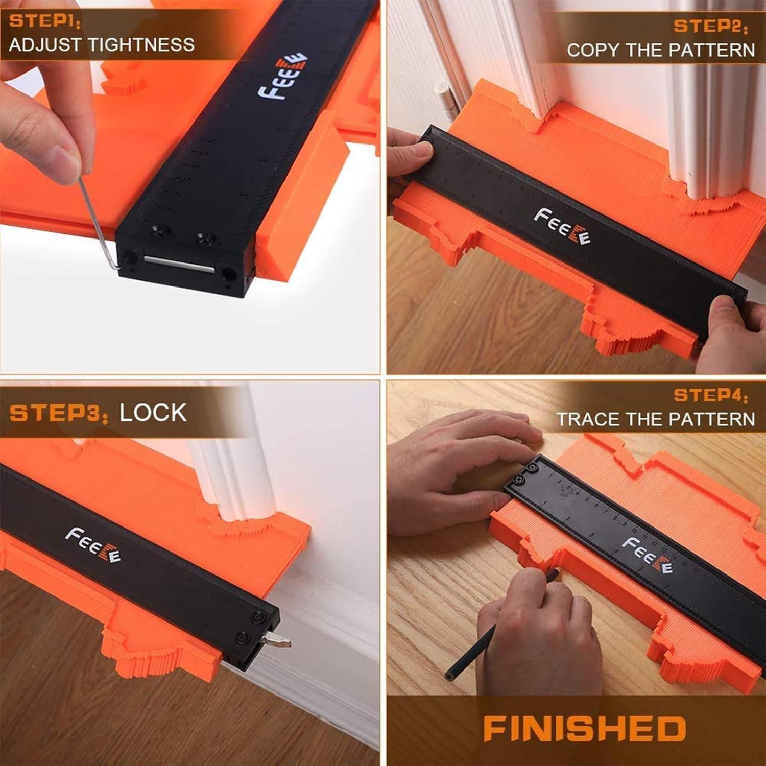 Duplicador de Contornos Feeke 12+5 Pulgadas con Bloqueo