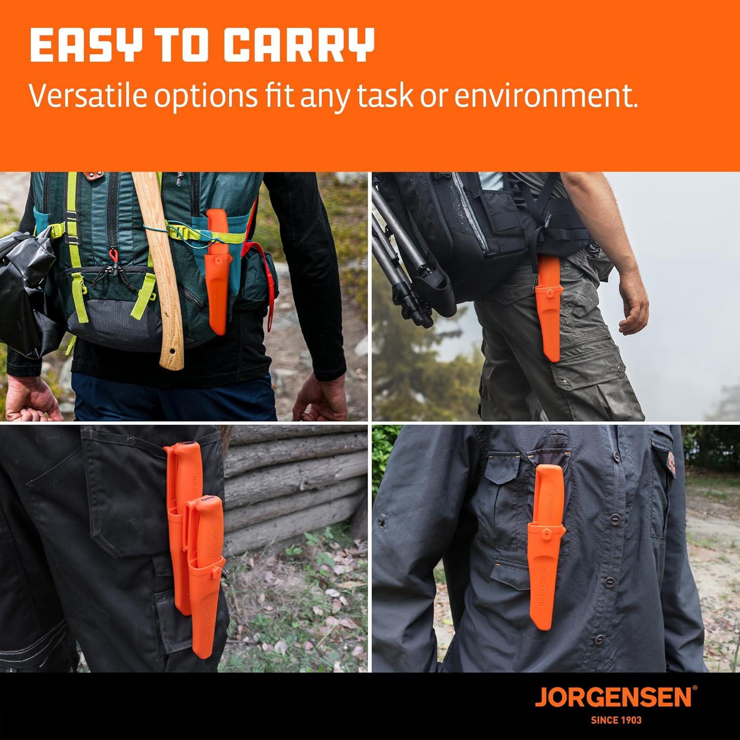 Cuchillo de Cincel Jorgensen 70451AE con Funda, Acero SK5