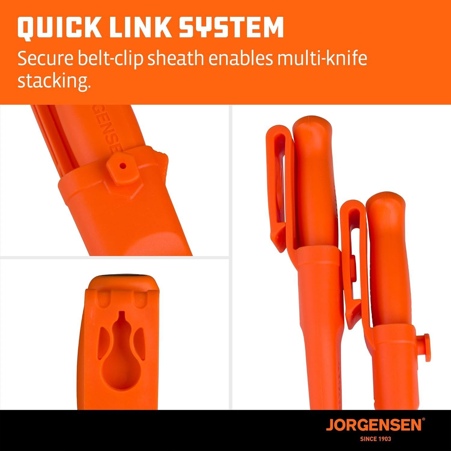 Cuchillo de Cincel Jorgensen 70451AE con Funda, Acero SK5