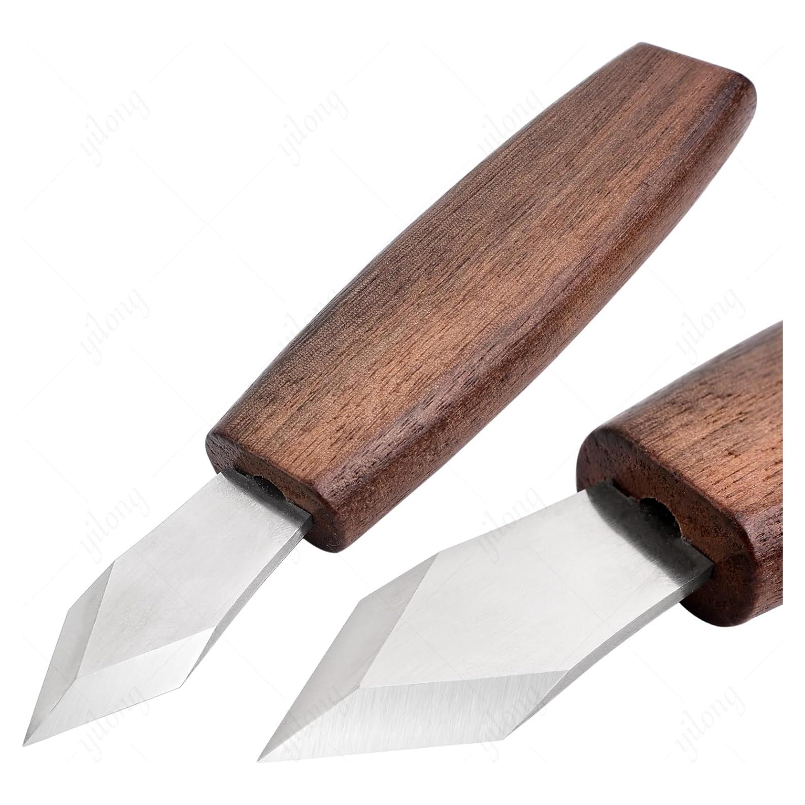 Cuchillo de Marcado Malomke 15.4 cm Doble Bisel Madera