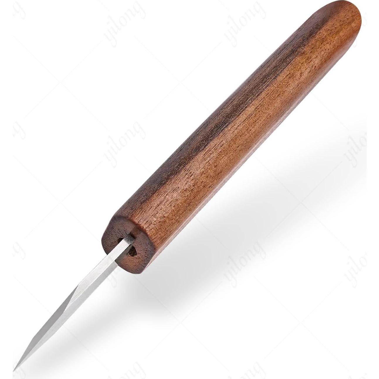 Cuchillo de Marcado Malomke 15.4 cm Doble Bisel Madera