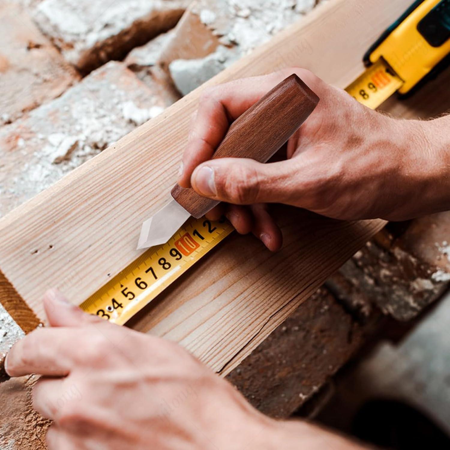 Cuchillo de Marcado Malomke 15.4 cm Doble Bisel Madera