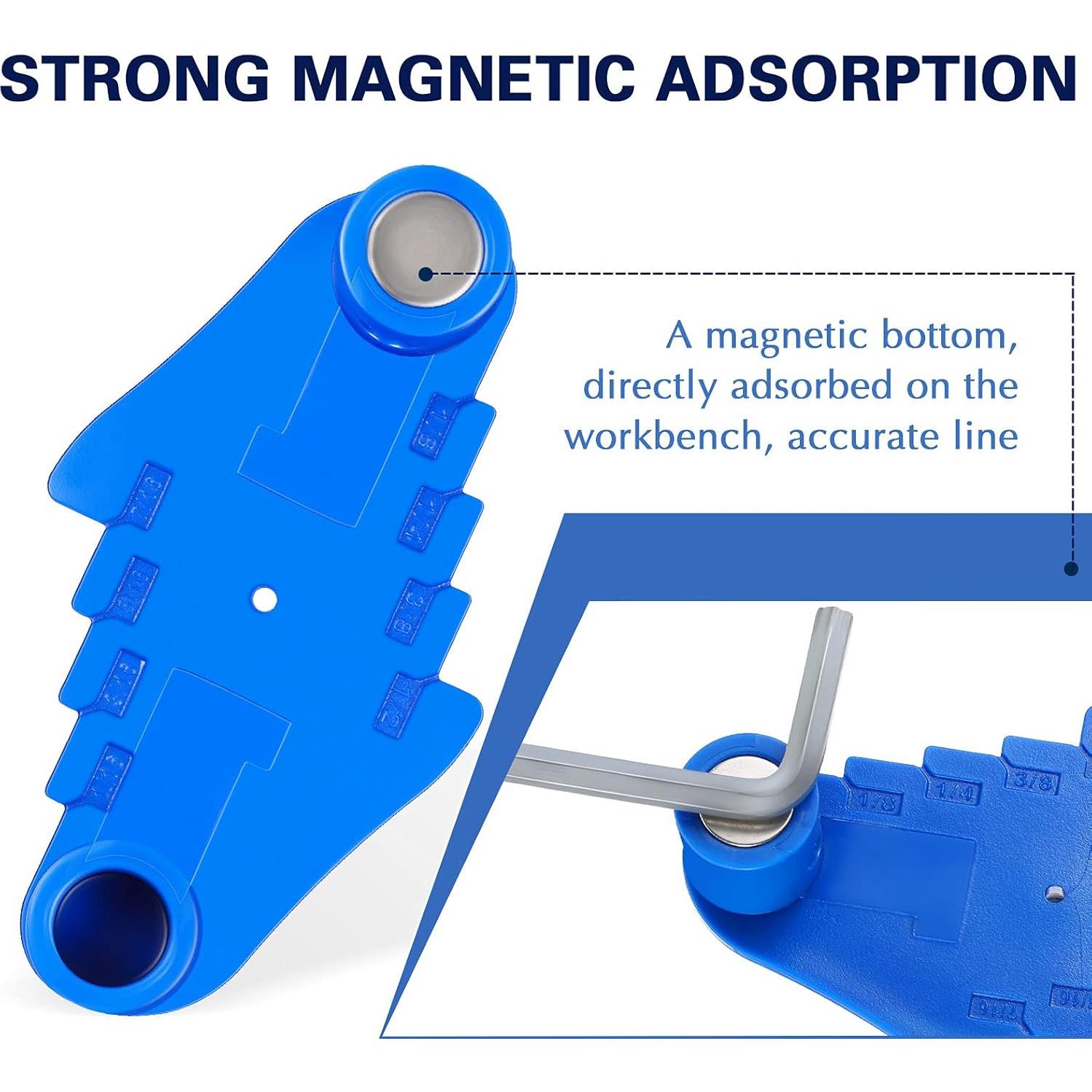 4 Piezas Herramienta de Marcado Central Frienda 102x57mm