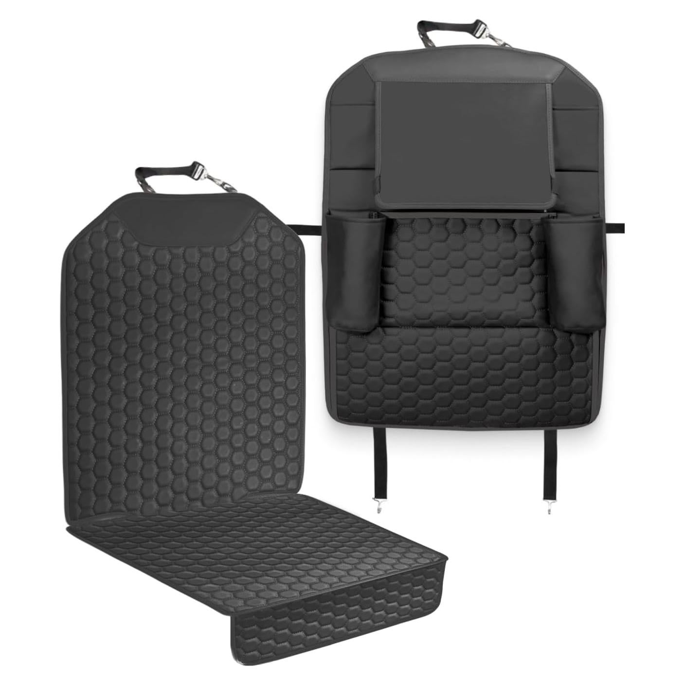 Organizador de Asiento Trasero Owleys - Cuero Sintético Negro