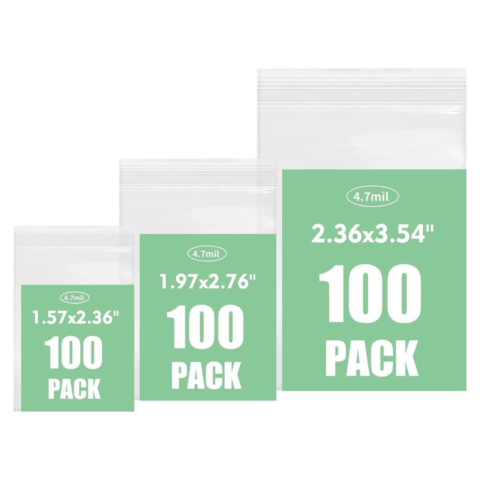 300 Bolsas de Pastillas Reutilizables MZRoyal 4.7 mil 3 Tamaños