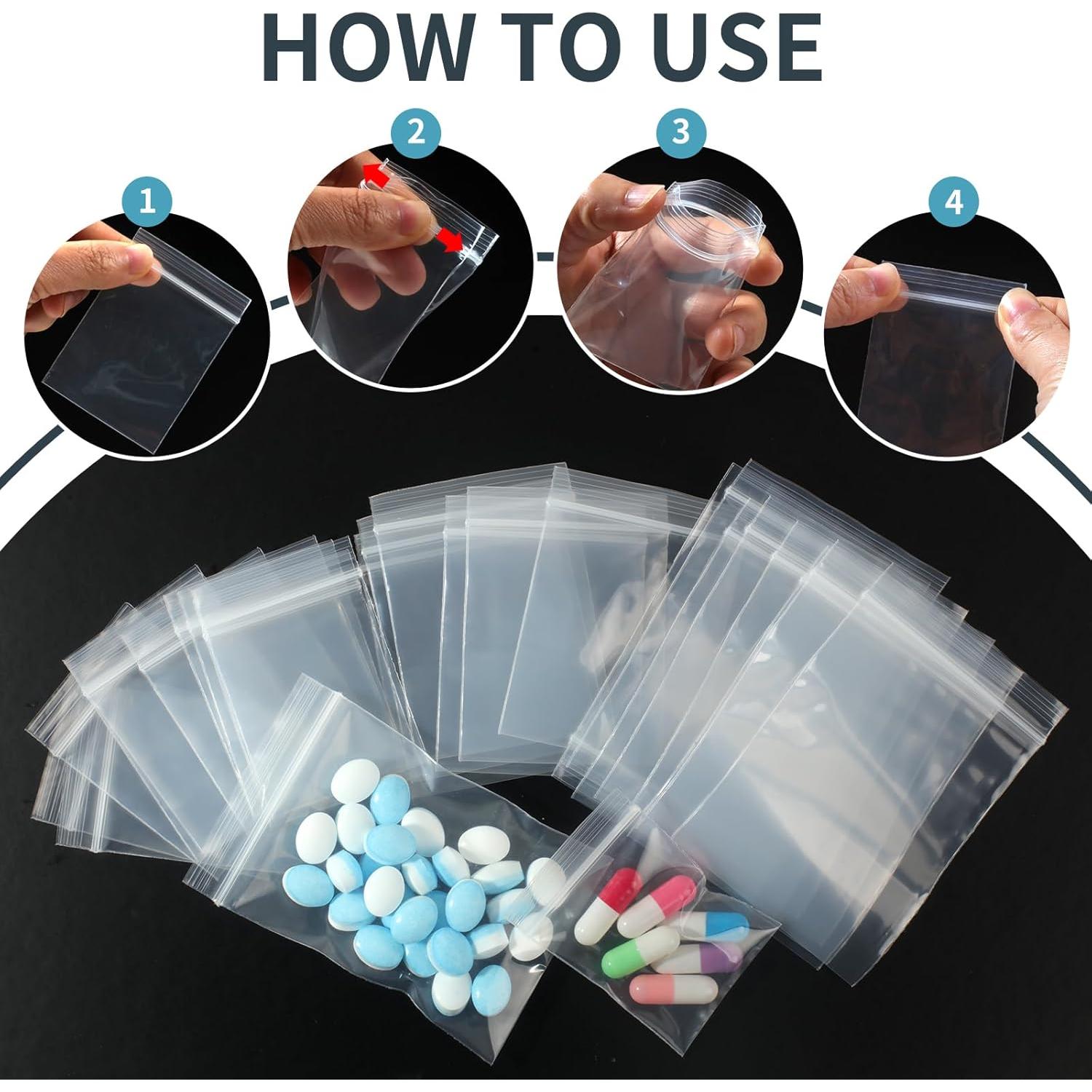 300 Bolsas de Pastillas Reutilizables MZRoyal 4.7 mil 3 Tamaños