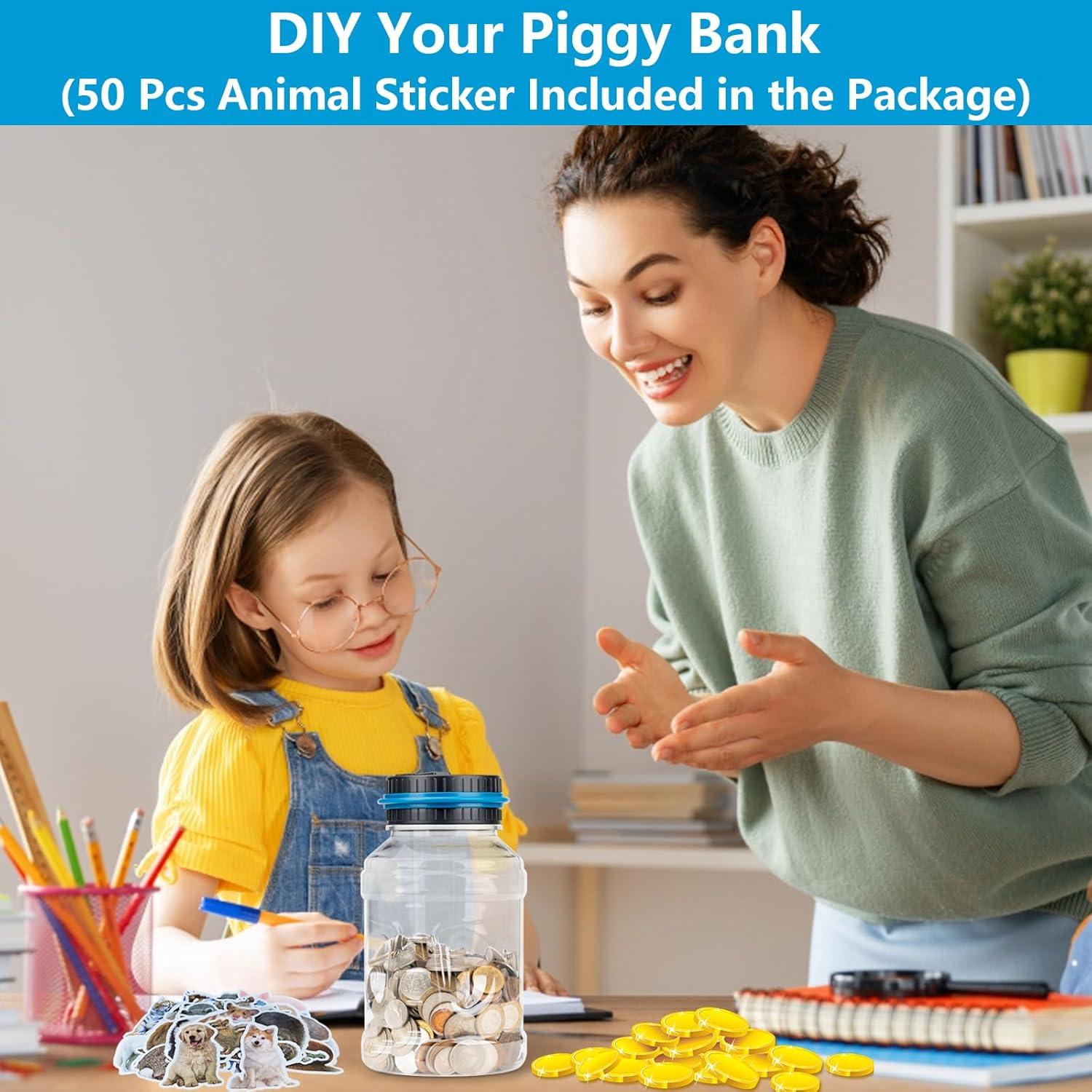 Banco de Ahorro Digital Totola 1.8L con Pantalla LCD Azul