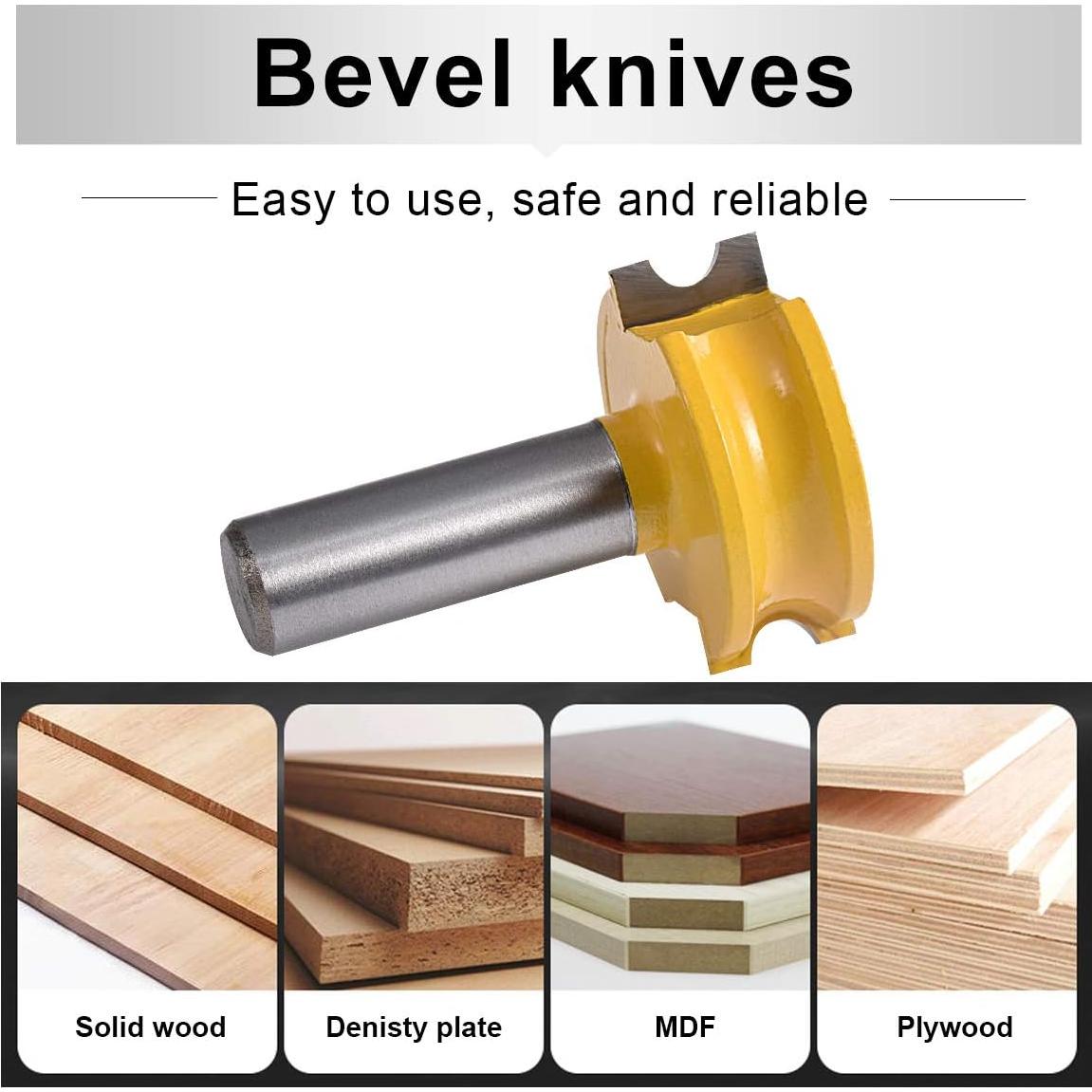 Juego de 2 brocas de router HOHXEN 1/2" vástago 3.81 cm