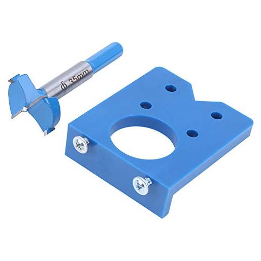 Kit de Plantilla de Bisagra Oculta Hilitand 35mm - Herramienta de Carpintería