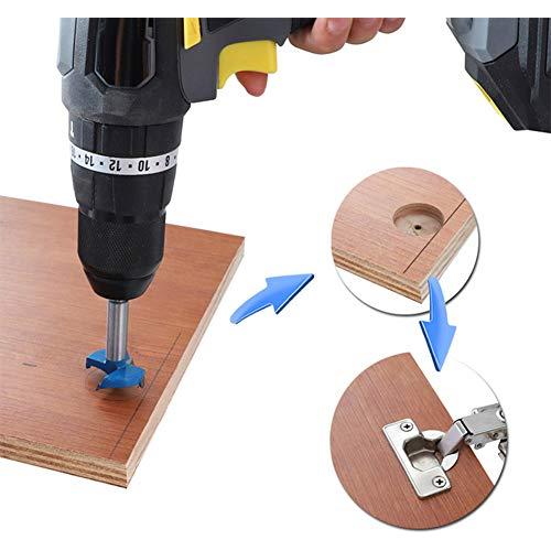 Kit de Plantilla de Bisagra Oculta Hilitand 35mm - Herramienta de Carpintería