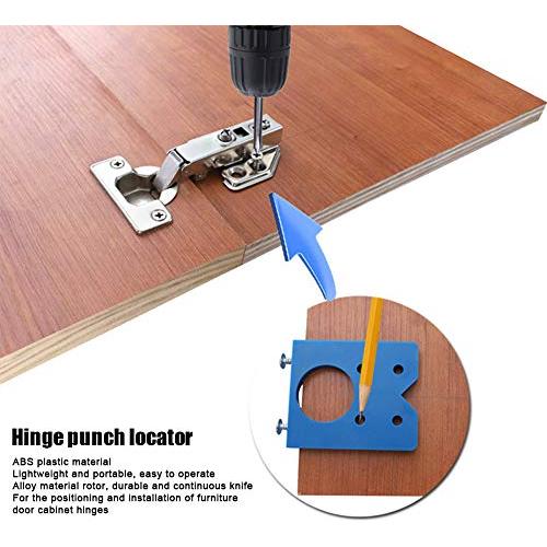 Kit de Plantilla de Bisagra Oculta Hilitand 35mm - Herramienta de Carpintería