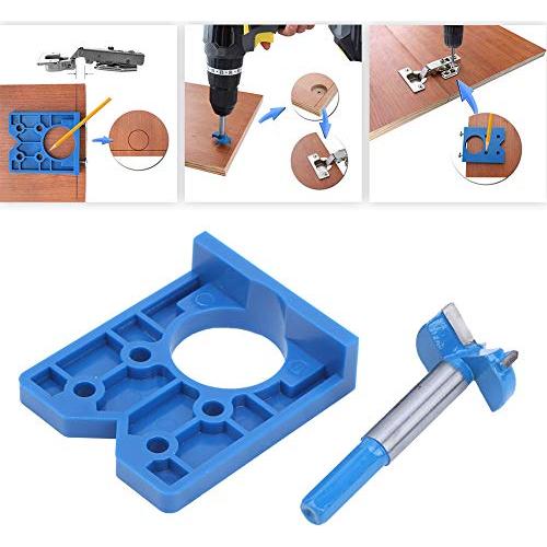 Kit de Plantilla de Bisagra Oculta Hilitand 35mm - Herramienta de Carpintería