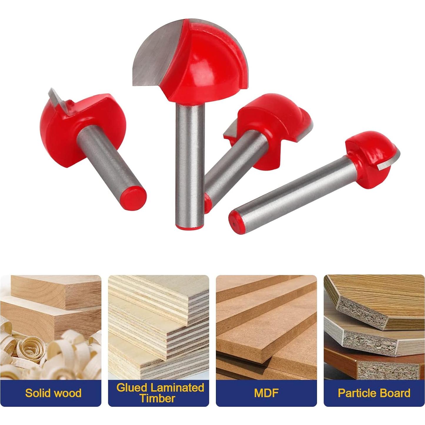 Juego de Brocas de Caja Cove Jeonan 8 Piezas 1/4" y 1/2"