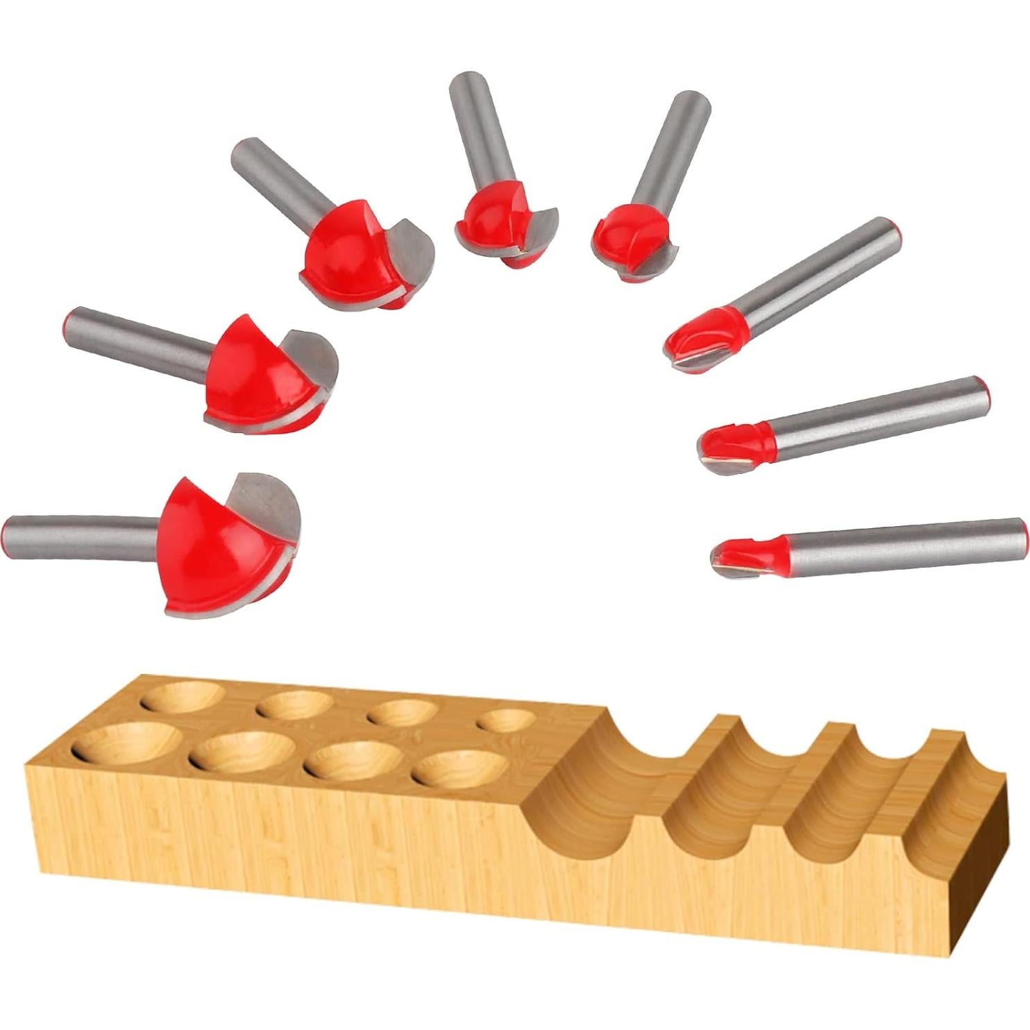 Juego de Brocas de Caja Cove Jeonan 8 Piezas 1/4" y 1/2"