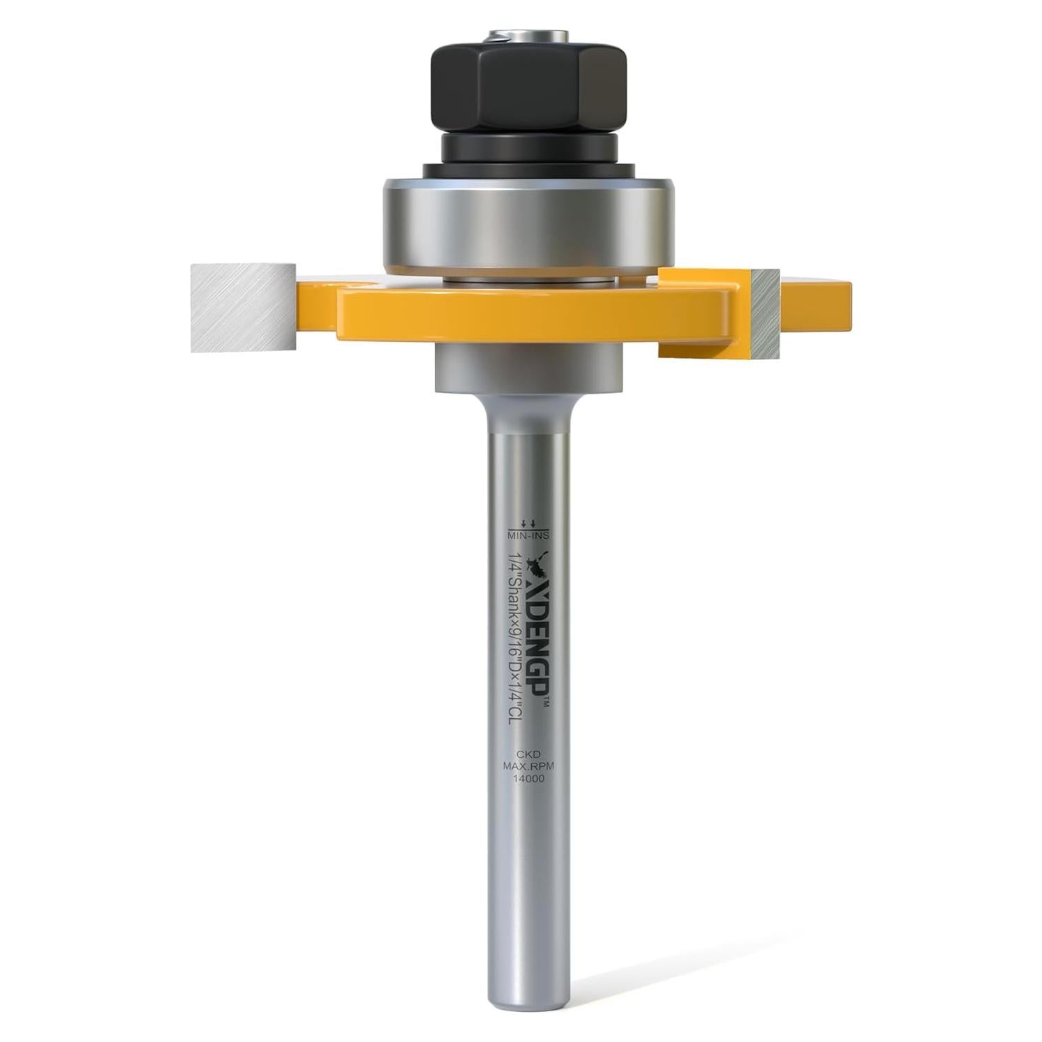 Cortador de Ranuras XDENGP 1/4" Carburo 2" para Router