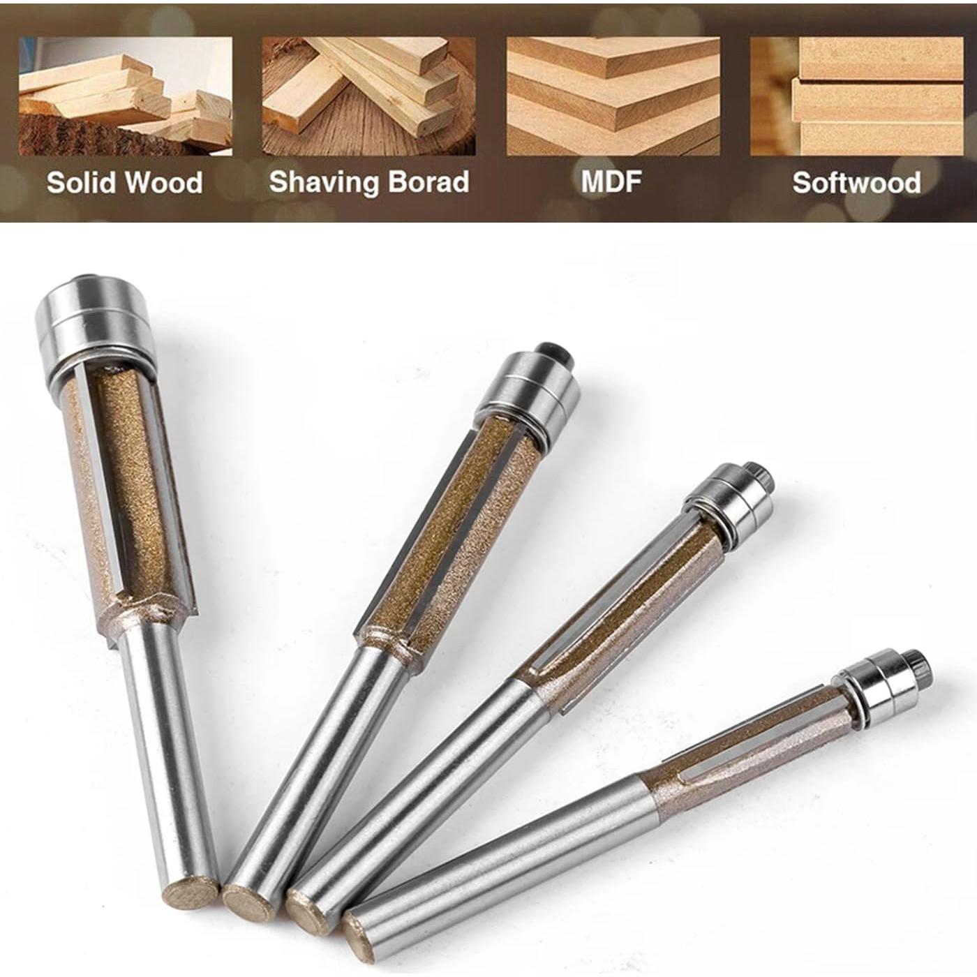 Juego de Brocas de Afilado Mesee 4 Pcs 6.35-12.7 mm Carburo