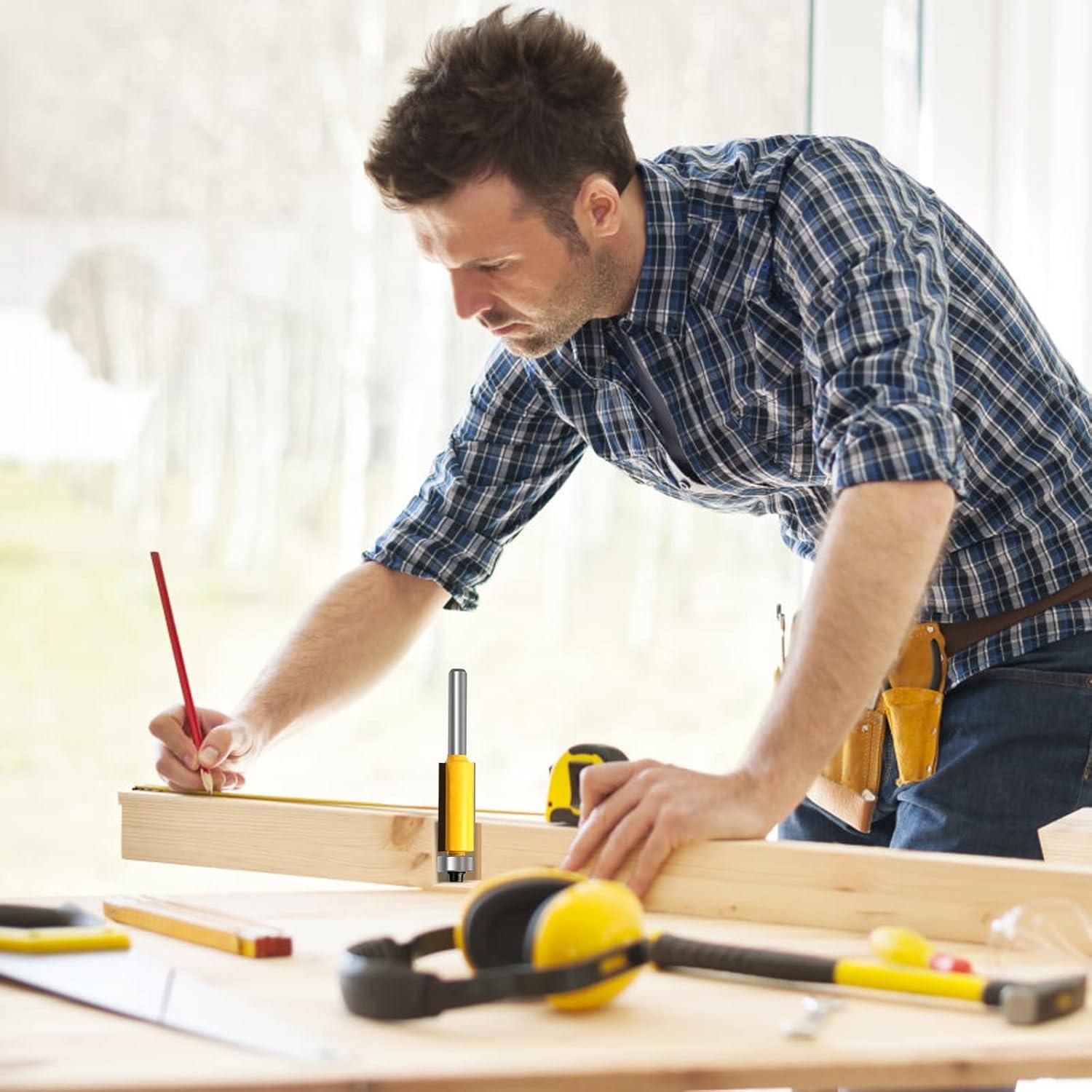 Juego de Fresas de Enrasado 4PCS Yueqing Zhongji 1/4"