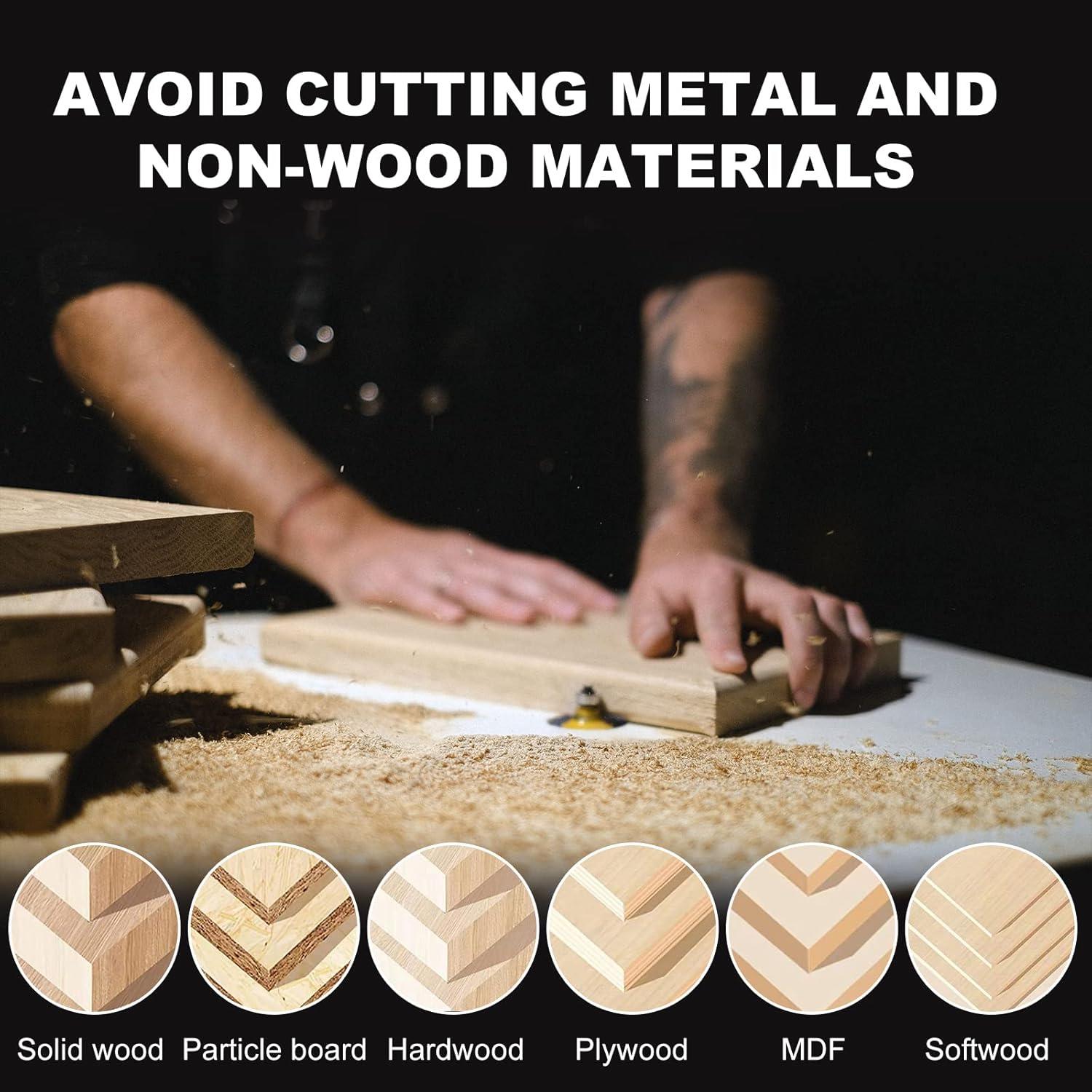 Juego de Fresas de Enrasado 4PCS Yueqing Zhongji 1/4"