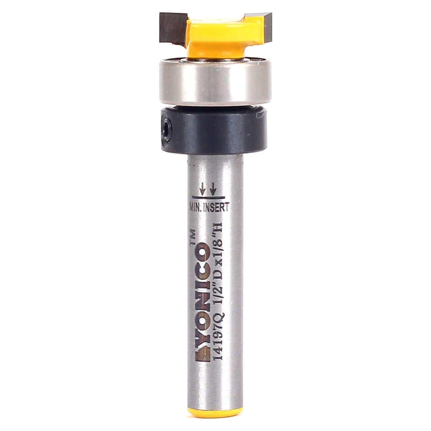 Fresa de Recorte a Ras Yonico 1/2" Diámetro 1/4" Eje