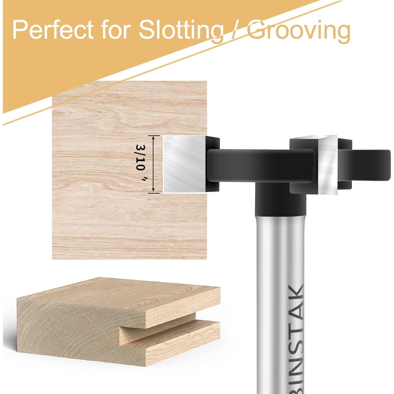 Fresa CNC Aplanadora BINSTAK 1/4" Shank 32mm Diámetro