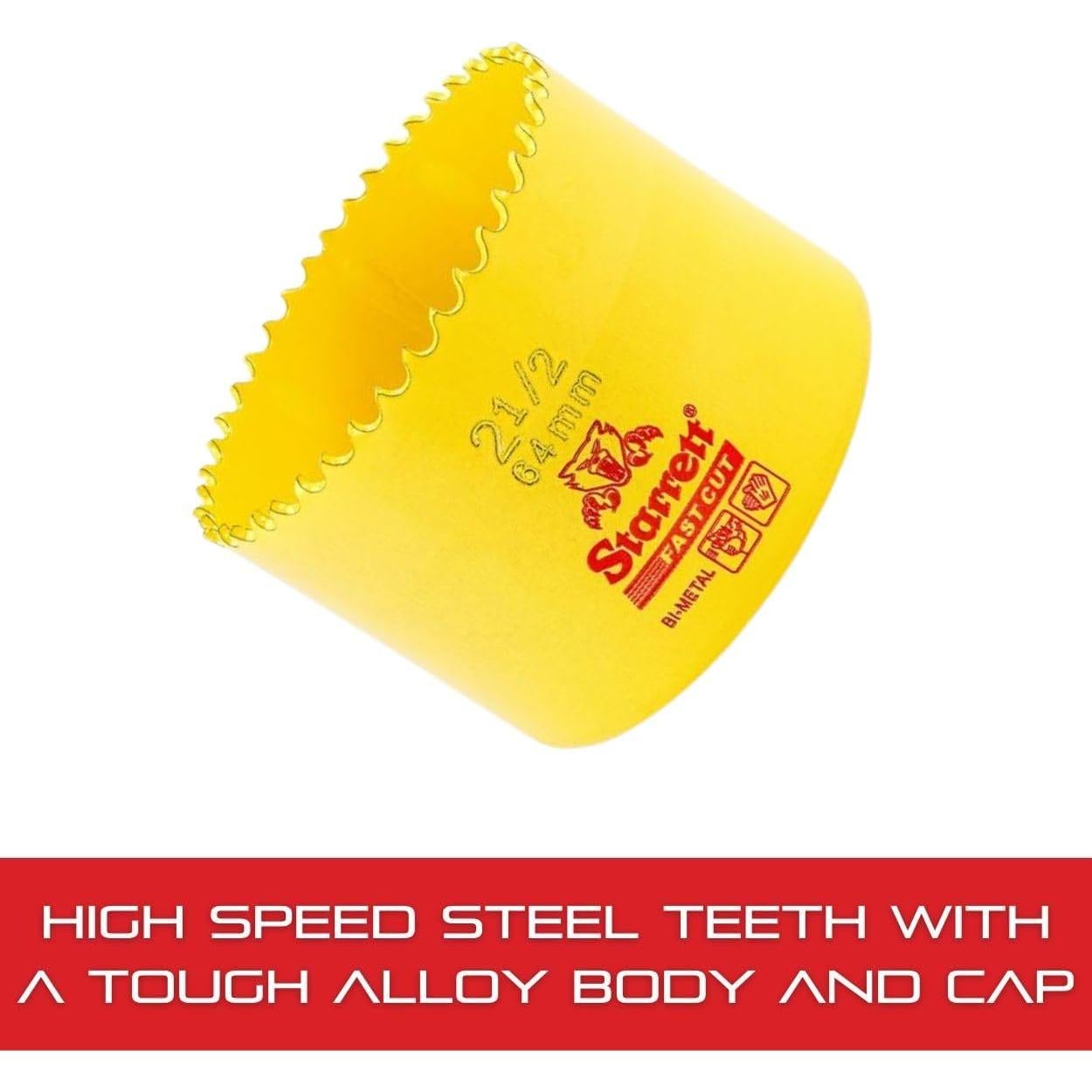 Sierra de Agujero Starrett FCH0212-G 6.35 cm HSS para Metal y Madera