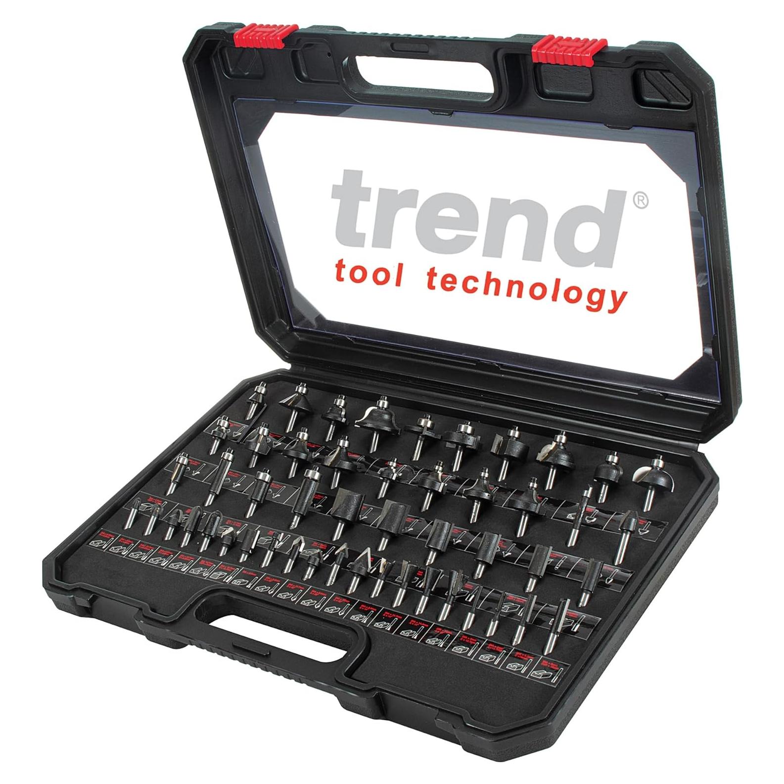 Conjunto de 50 Brocas de Router Trend SET/SS50X1/4TC
