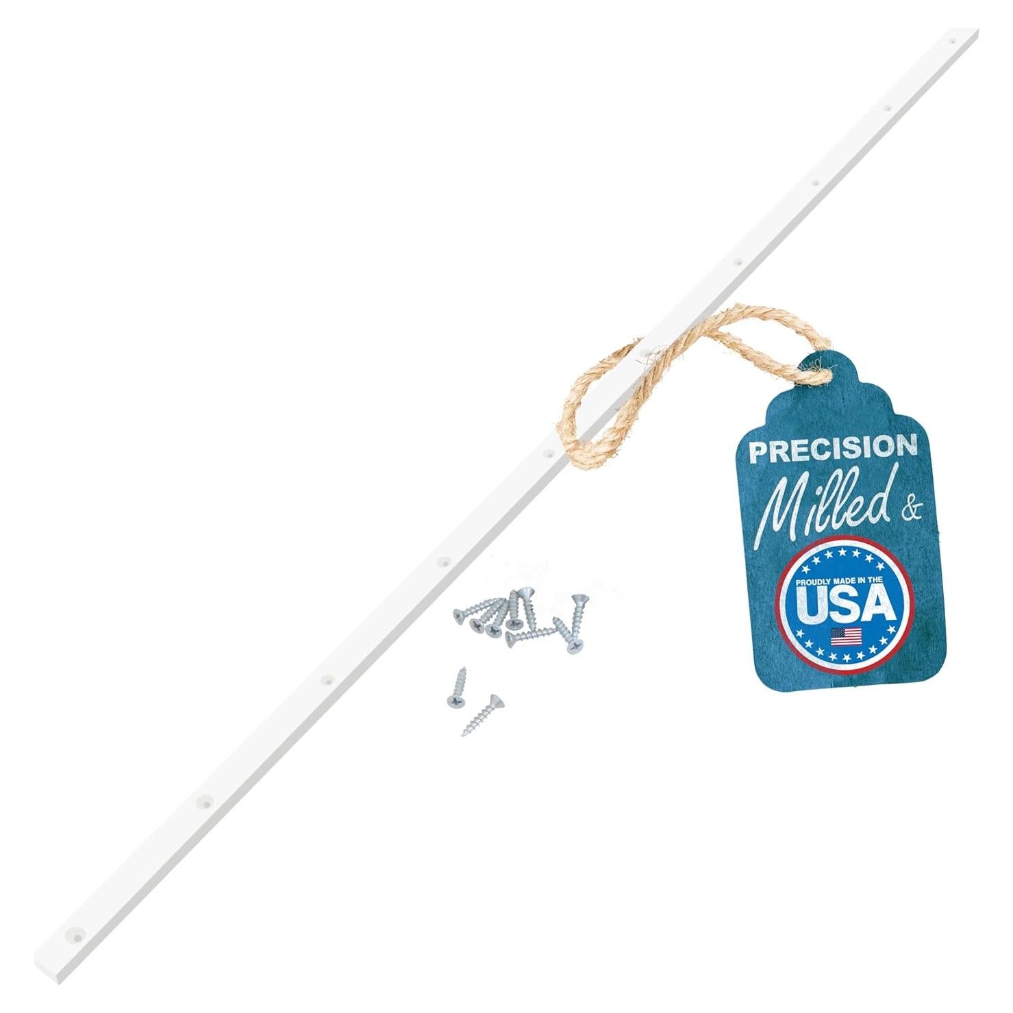 Barra de Miter UHMW 91.4 cm Preperforada con Tornillos 1.9 x 0.95 cm