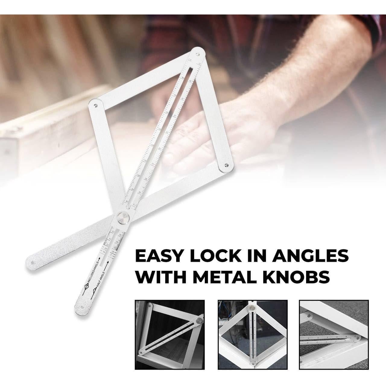 Transportador de Ingletes Digital KH866 - Medidor de Ángulo de Aluminio