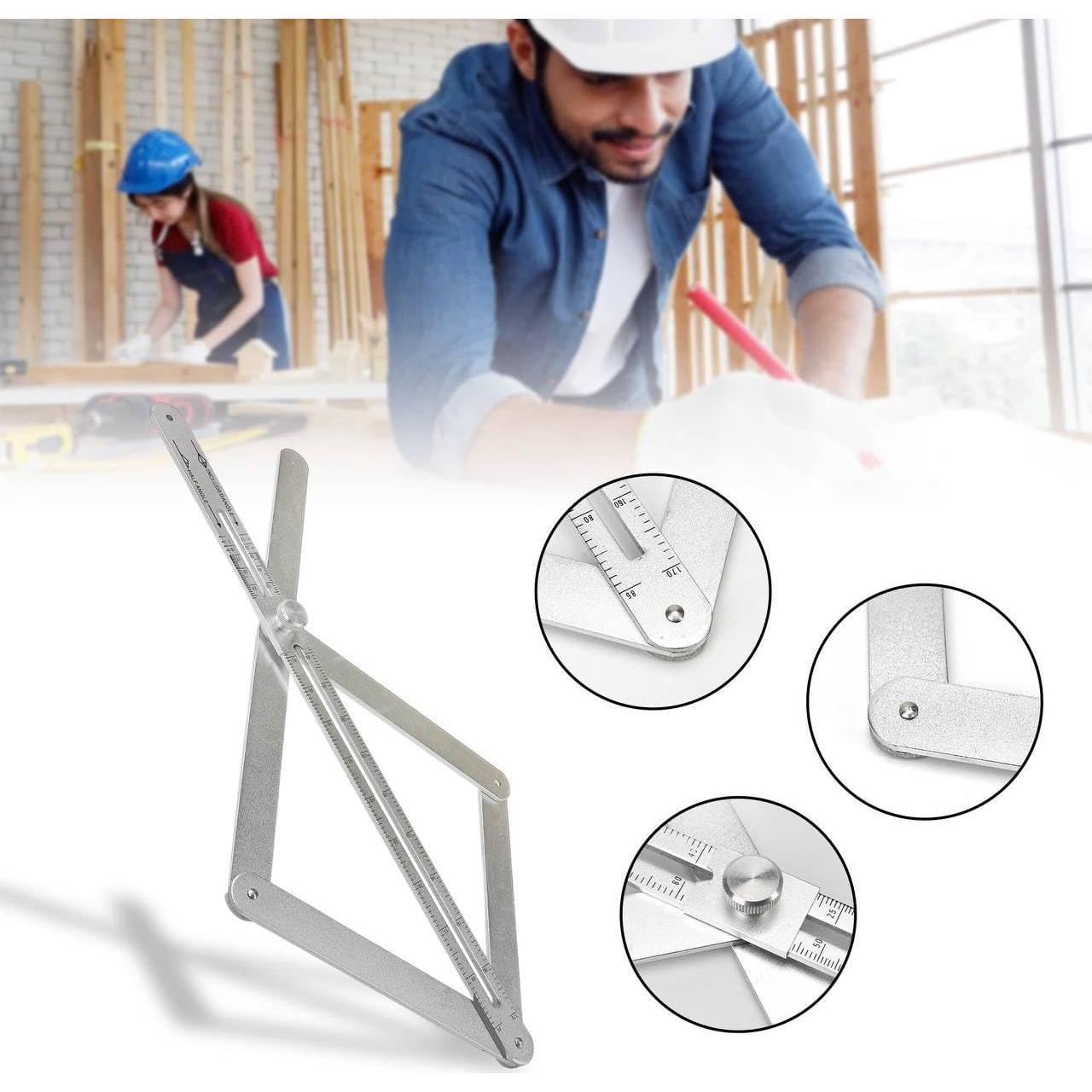 Transportador de Ingletes Digital KH866 - Medidor de Ángulo de Aluminio