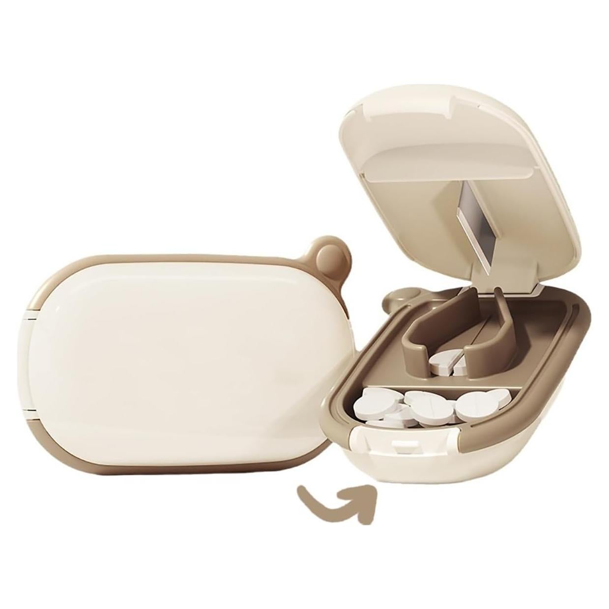 Cortador de Pastillas 2 en 1 MURRI&MURRDI, Organizador Portátil