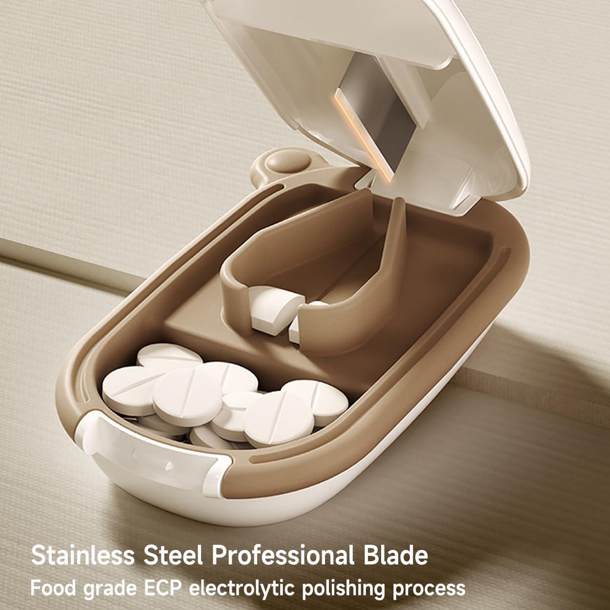 Cortador de Pastillas 2 en 1 MURRI&MURRDI, Organizador Portátil