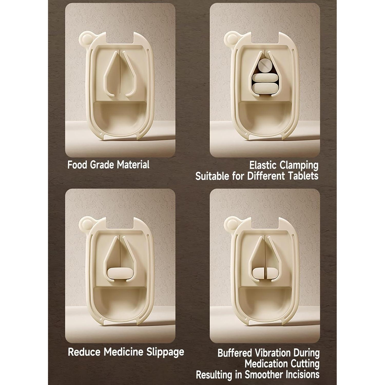 Cortador de Pastillas 2 en 1 MURRI&MURRDI, Organizador Portátil