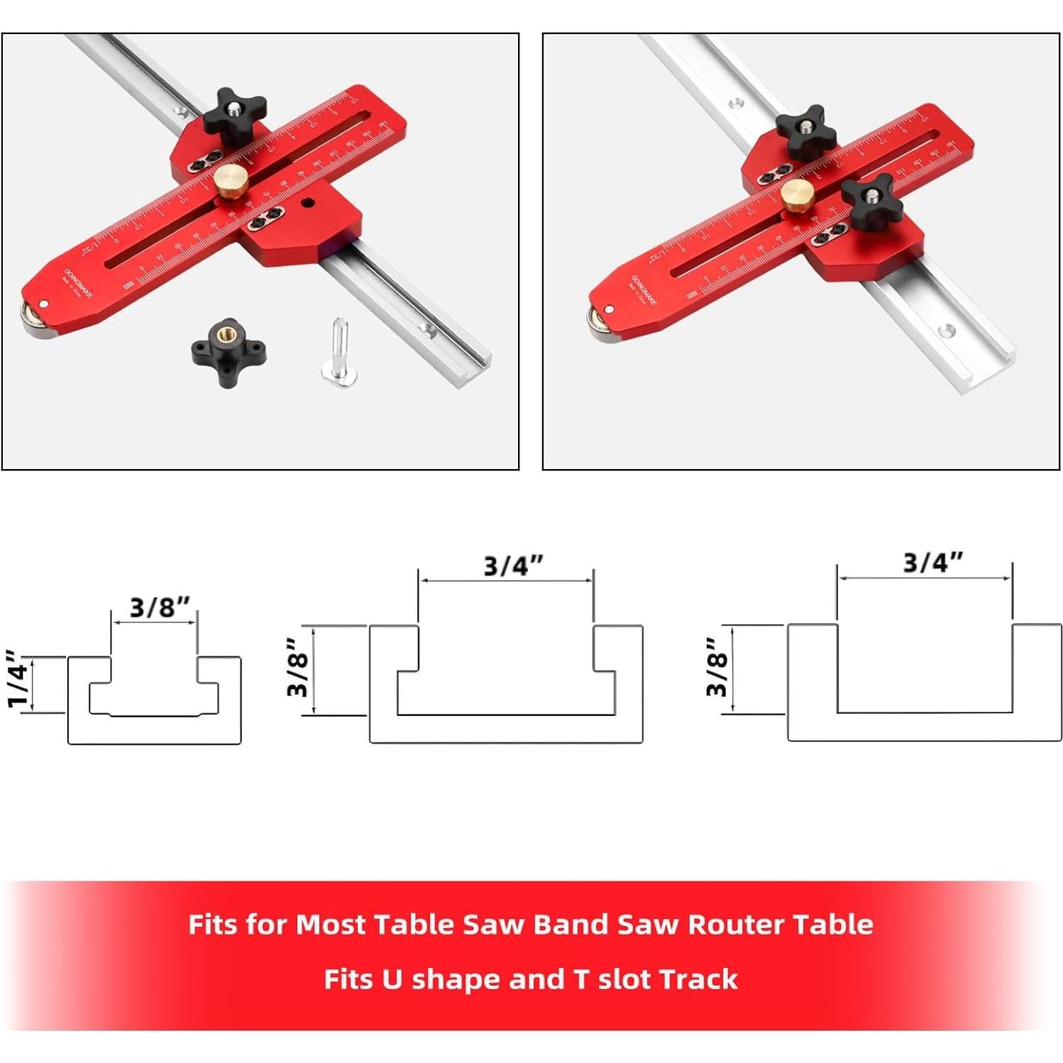 Jig de Corte Delgado GOINGMAKE para Sierra de Mesa 20.32 cm