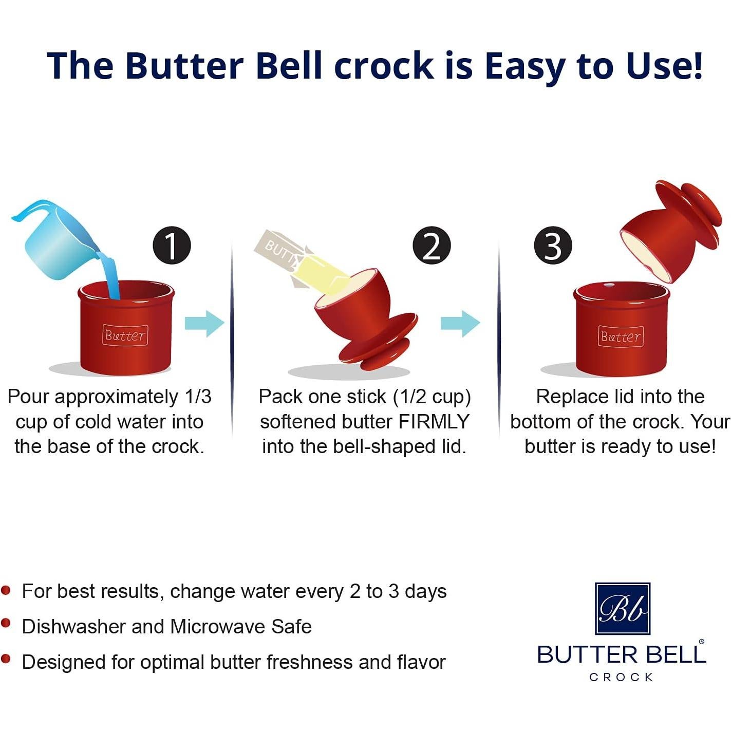 Butter Bell Crock L. Tremain Marfil Mate 125g Cerámica