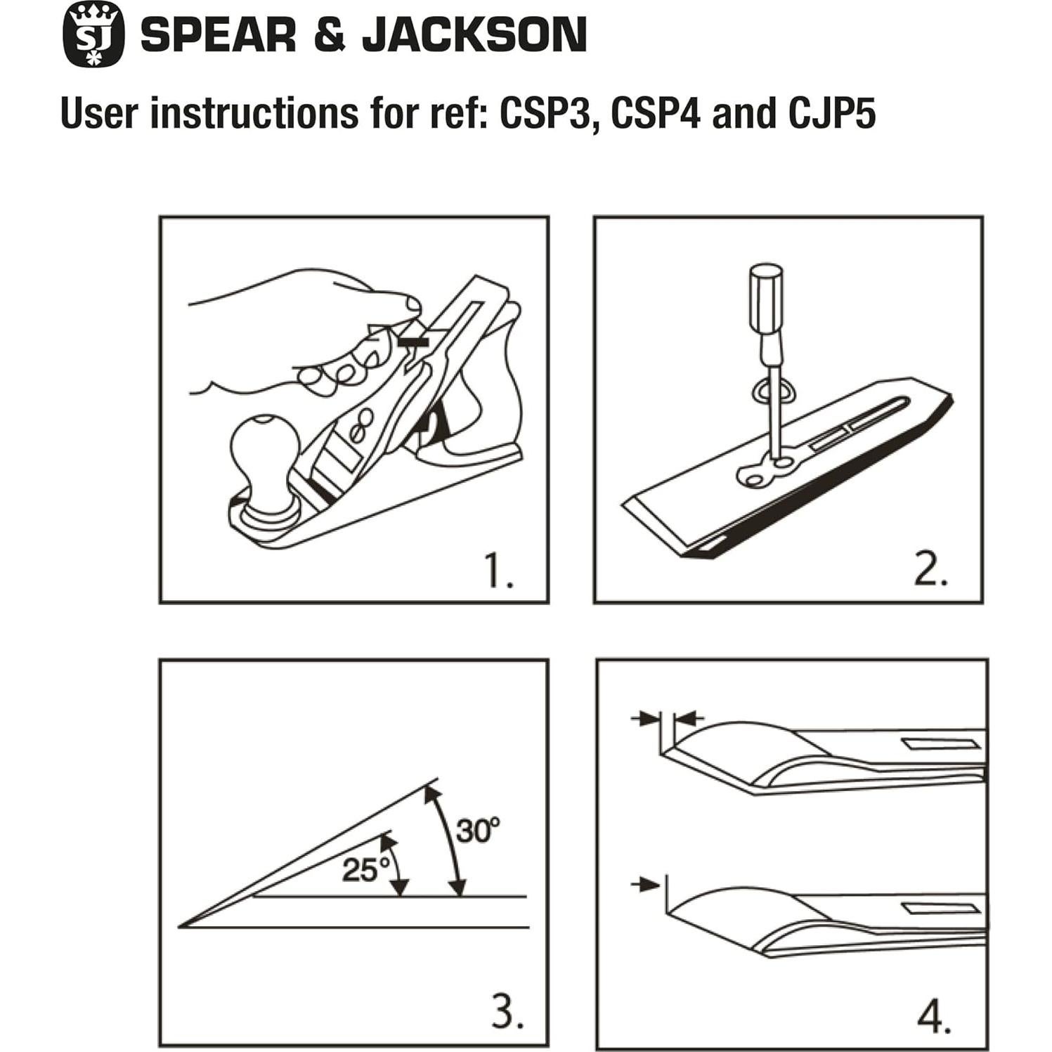 Plano de Carpintería Spear & Jackson CSP4 No. 4 248mm