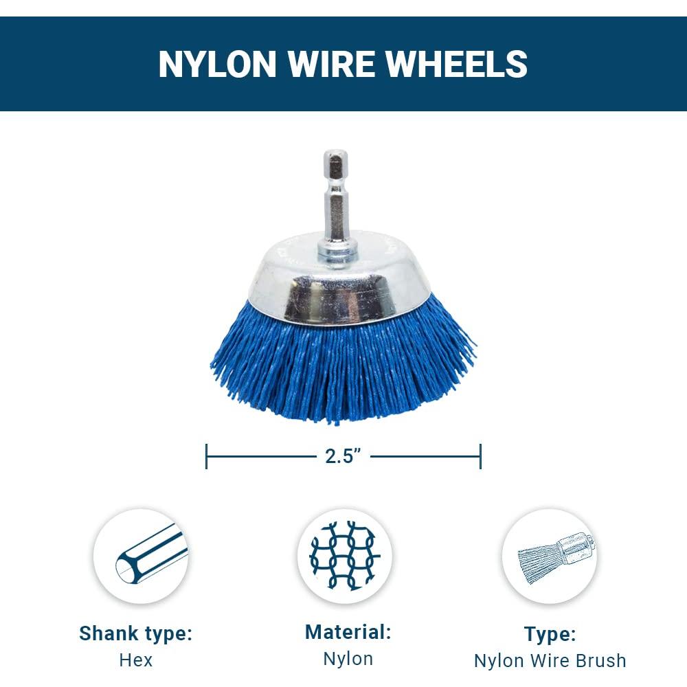 Cepillo de Alambre Abrasivo de Nylon 63mm Benchmark Abrasives