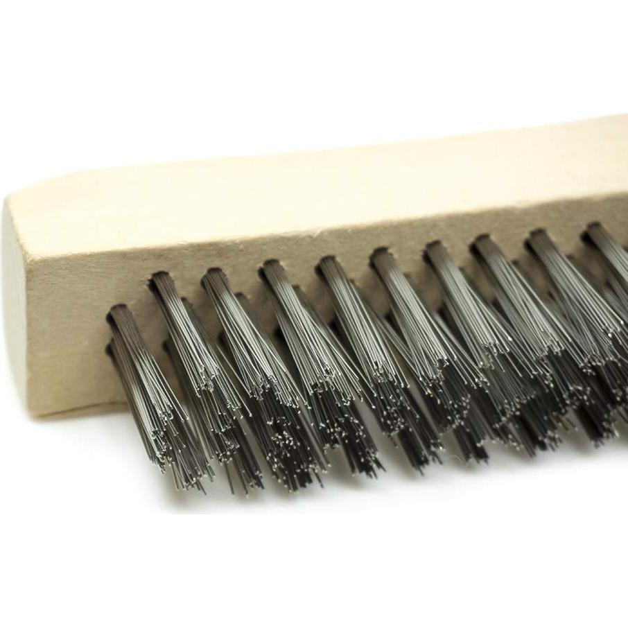 Cepillo de Alambre 25cm Benchmark Abrasives con Mango de Madera