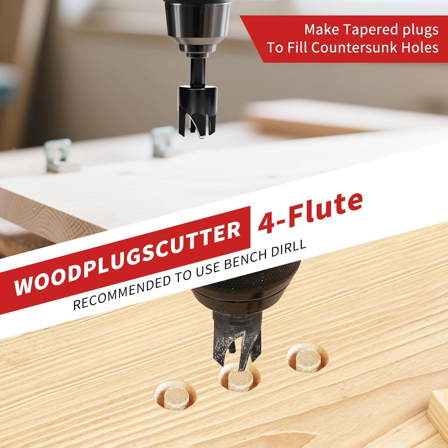 Juego de Brocas de Avellanado TEWORDA 15 Piezas HSS Nitrurado