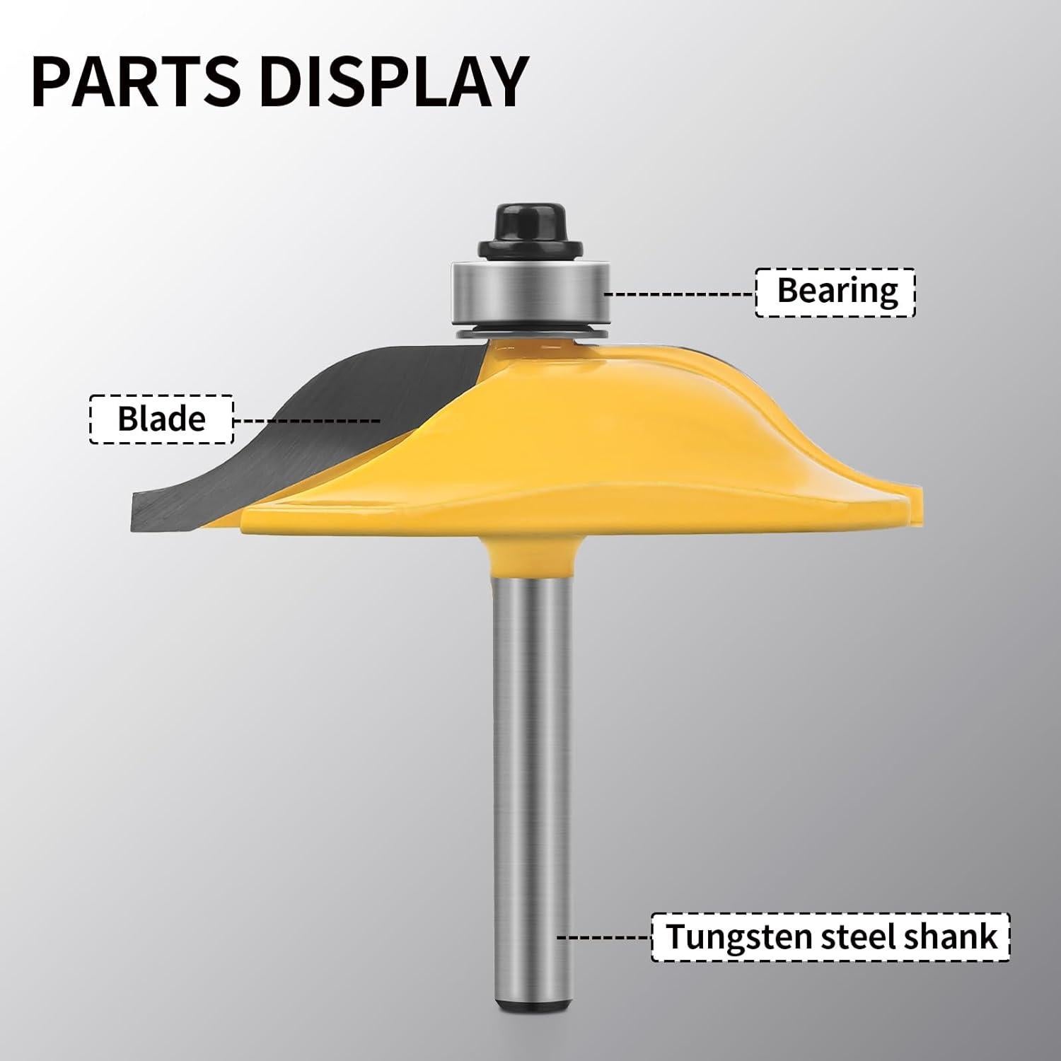 Juego de Brocas para Router 3PCS YQLBGPRJ 1/4" para Madera