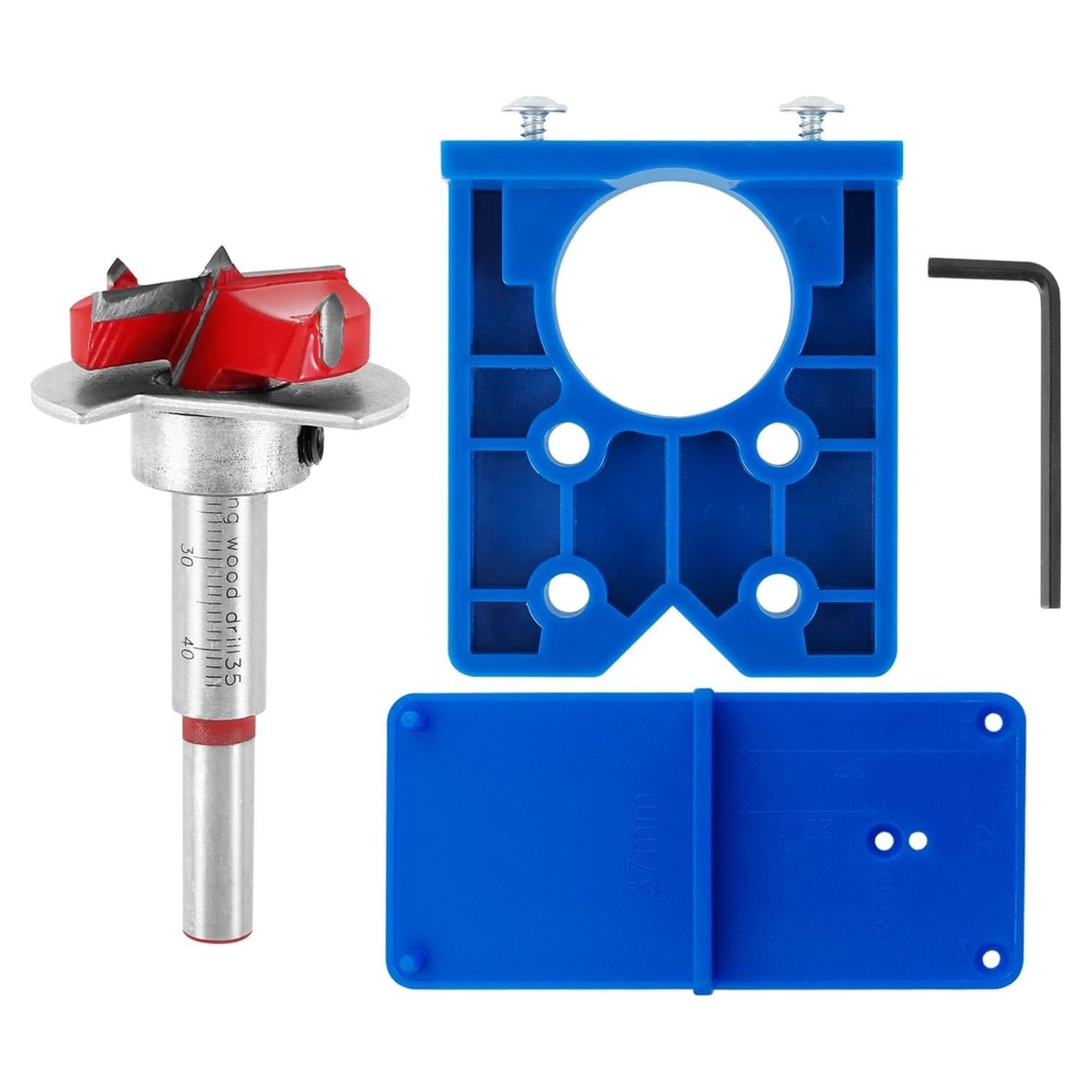 Kit Plantilla de Taladrado de Bisagra Oculta 35mm Bestgle