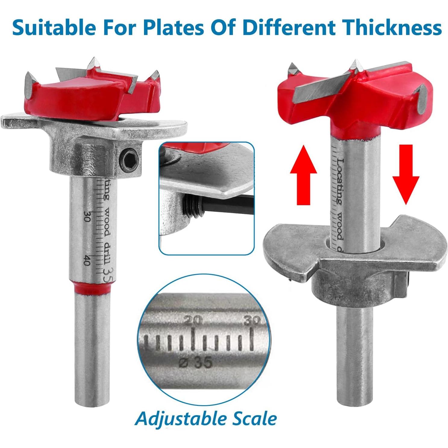 Kit Plantilla de Taladrado de Bisagra Oculta 35mm Bestgle