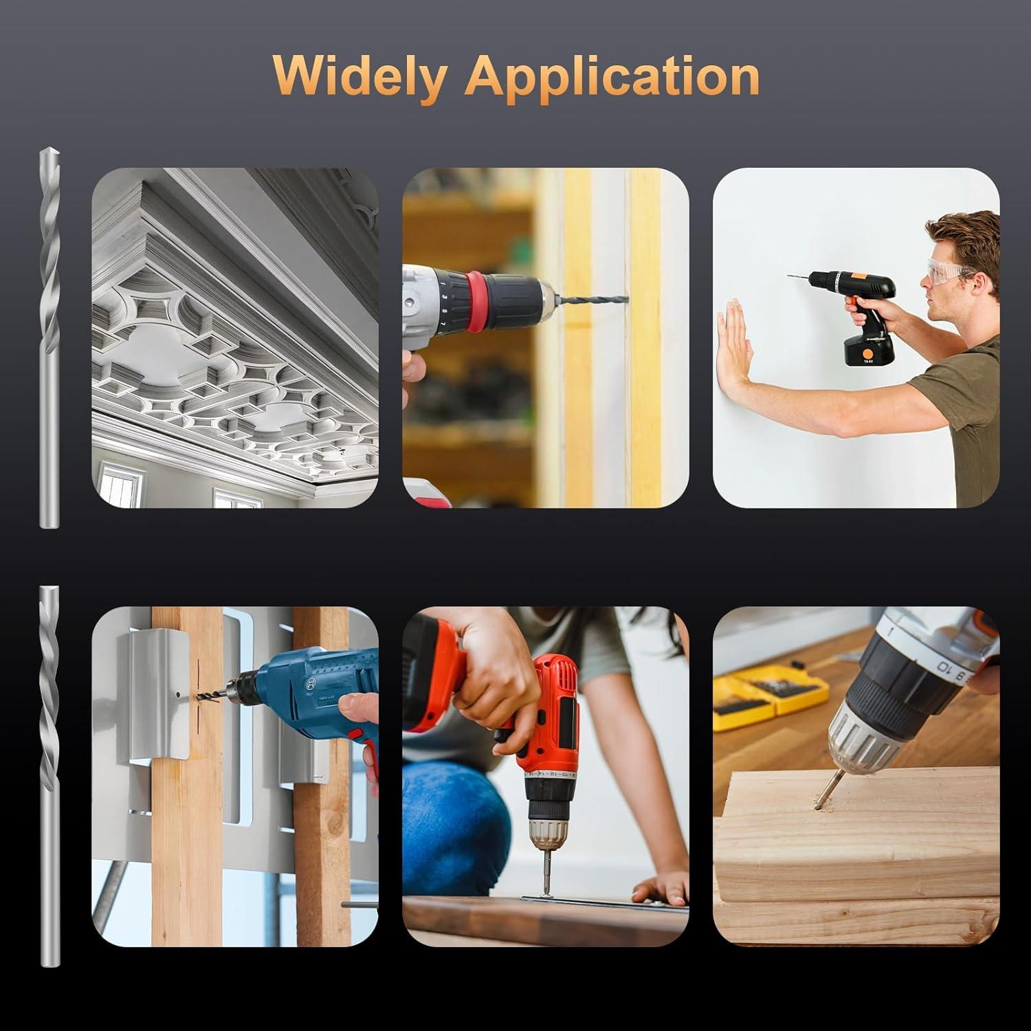 Juego de 100 Brocas Excecar para Madera y Paneles de Yeso