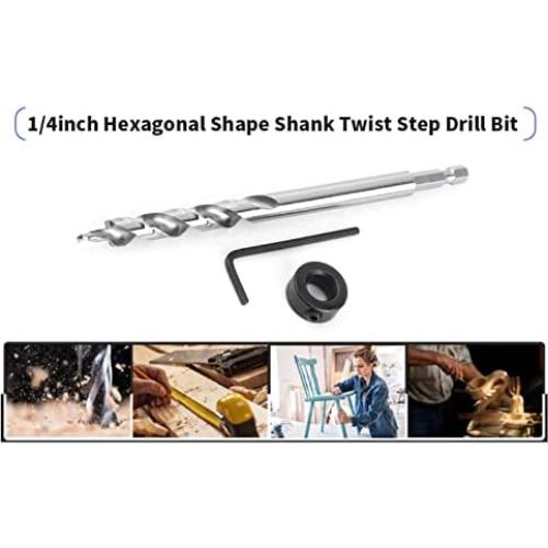 Broca Escalonada 10.16mm Walfront con Vástago Hexagonal