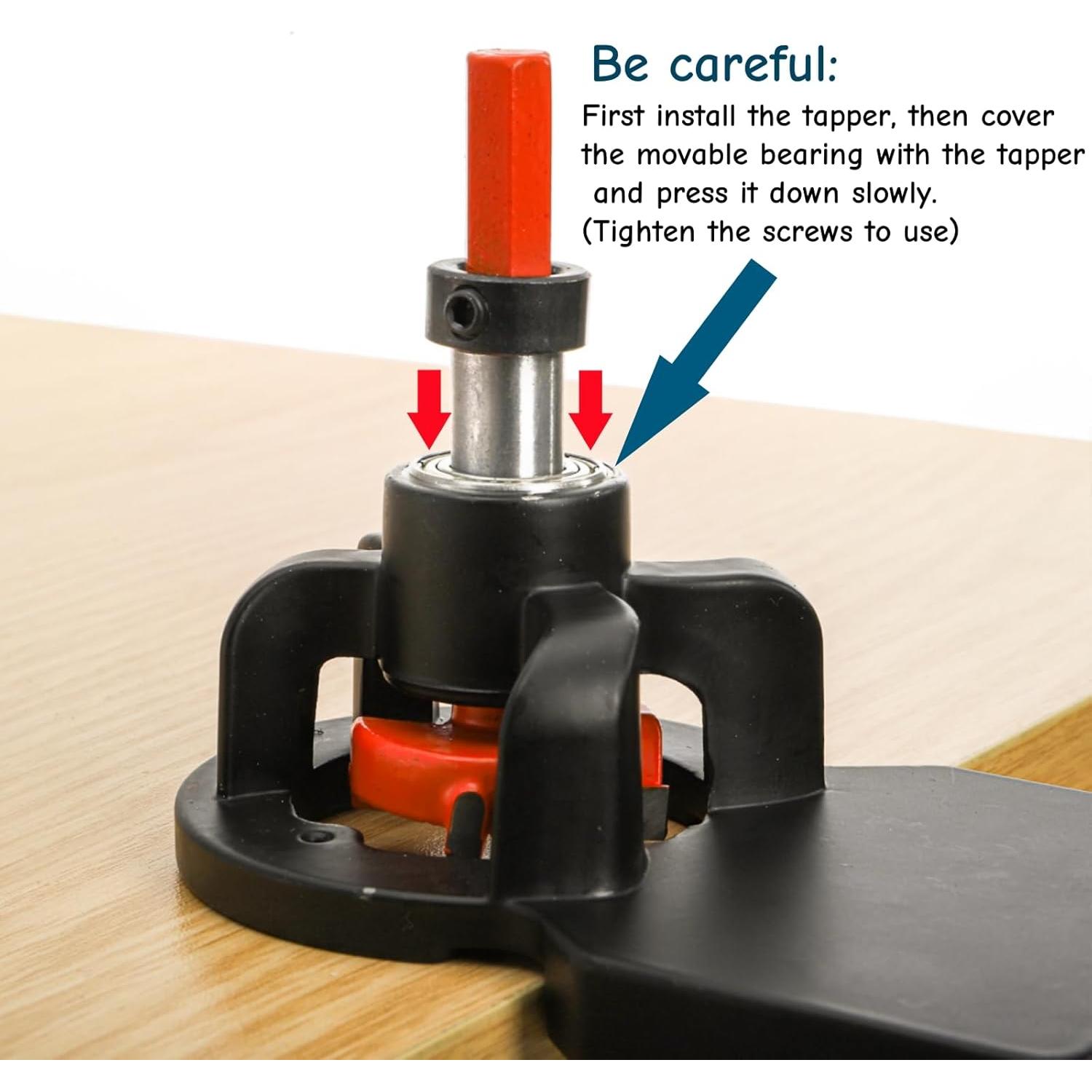 Plantilla de bisagra oculta Acshio 35 mm ajustable para madera