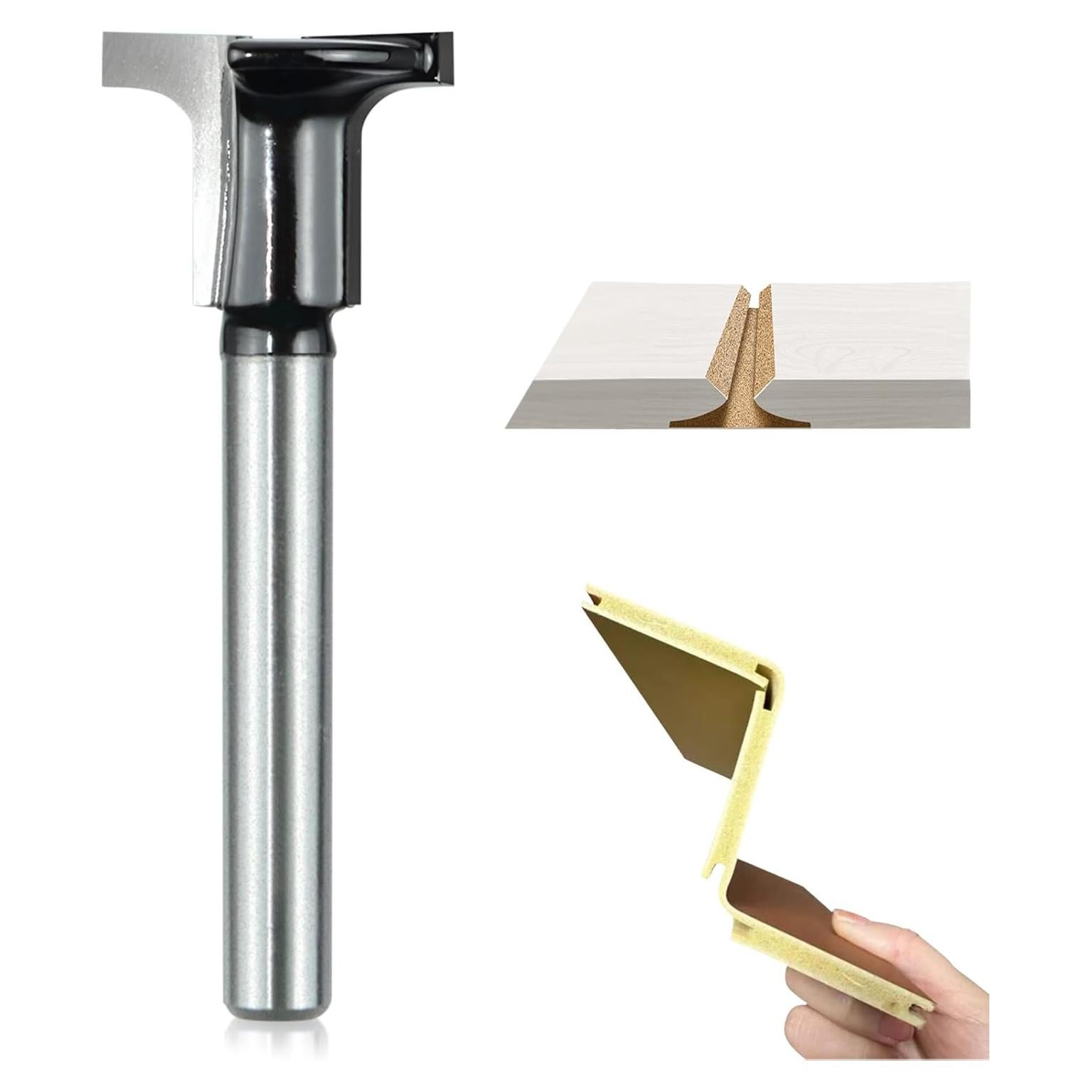 Broca de Router AGLOO 1/4" T-Slot para Madera 7.62cm